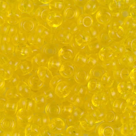 Transparent Yellow Miyuki Seed Beads 6/0 6-9136-TB