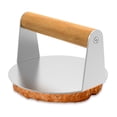 thumbnail image 1 of YOPTOP Presse à Burger Générique Robuste en Acier Inoxydable avec Poignée pour Gril à Surface Plane Antiadhésif, Rond, 1 of 9