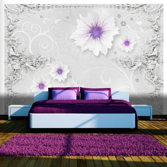 Tiptophomedecor Floral Wallpaper Wall Mural - Rise Of Romantic Love