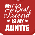 thumbnail image 4 of Inktastic My Best Friend is My Auntie with Hearts Boys or Girls Baby Bib, 4 of 4