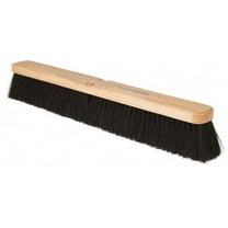 PRO SOURCE 24" Wide Black Horsehair/Tampico Bristle Push Broom Head, Handle Not Included