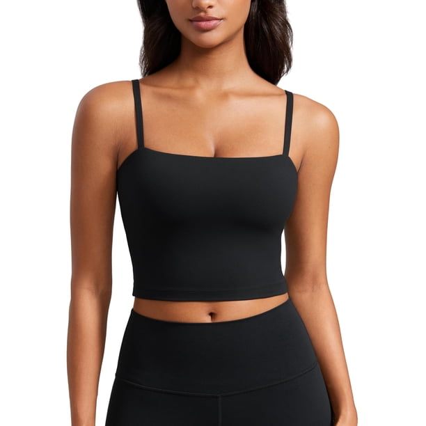 Top deportivo Butterluxe Cami Crop negro XL de CRZ YOGA