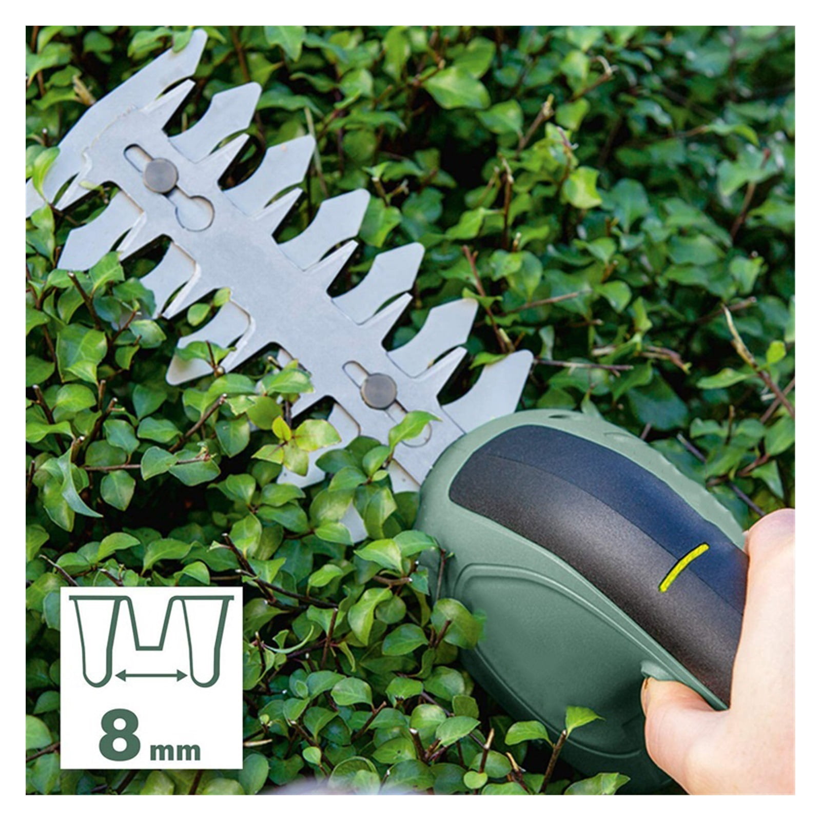 Cordless Garden Shears USB Rechargeable 3.6V Lithium-ion Electric Hedge Trimmer Tools With Shrub And Grass Blade ,2 IN 1 Trimmer & Edger