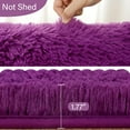 thumbnail image 5 of Homore Ultra Soft Modern Oval Rugs for Bedroom,2.6' x 5.3',Dark Fuchsia, 5 of 5