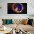thumbnail image 3 of Framed Abstract Wall Art Colorful Fractal Apopysis Swirl Pictures Canvas Print Framed Painting For Bedroom Living Room Office Artwork Ready to Hang, 3 of 6