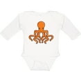 thumbnail image 3 of Inktastic Orange Octopus Boys or Girls Long Sleeve Baby Bodysuit, 3 of 5