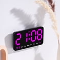 thumbnail image 2 of Wweixi Dual Adjustable Brightness Electronic Alarm Clock With Date Display 9. Display Style 5, 2 of 6