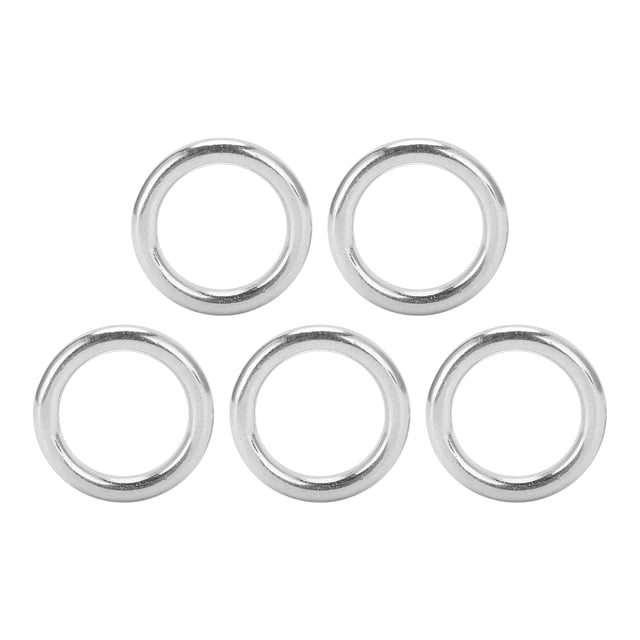 QIILU Metal Rings, Durable Sturdy Round Rings Welded For Navigation For Diving