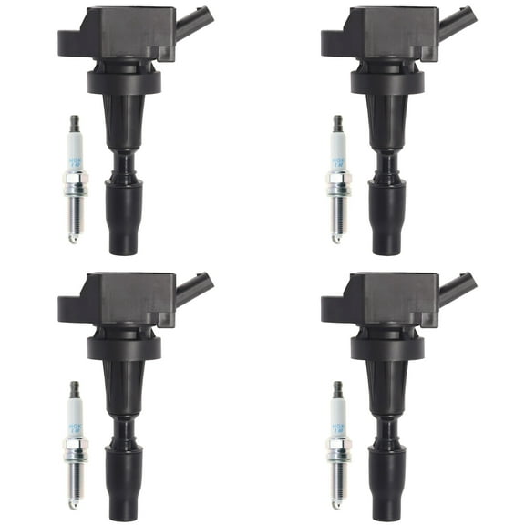 Direct Ignition Coil & NGK Spark Plug 4PCS for Elantra Sonata/ Optima Soul 1.6L
