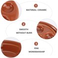 thumbnail image 5 of Tineasur Ceramic Escargot Baking Dish Red 6-Hole for Storage Use 2Pcs, 5 of 6