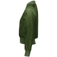 thumbnail image 5 of Holloway Sportswear XS Womens FLIGHT BOMBER JACKET Army Green 229732, 5 of 5