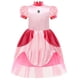 thumbnail image 5 of Vestido de princesa con mangas de burbuja cosidas con encaje, vestido infantil, lindo y exquisito vestido para niñas, 5 of 5