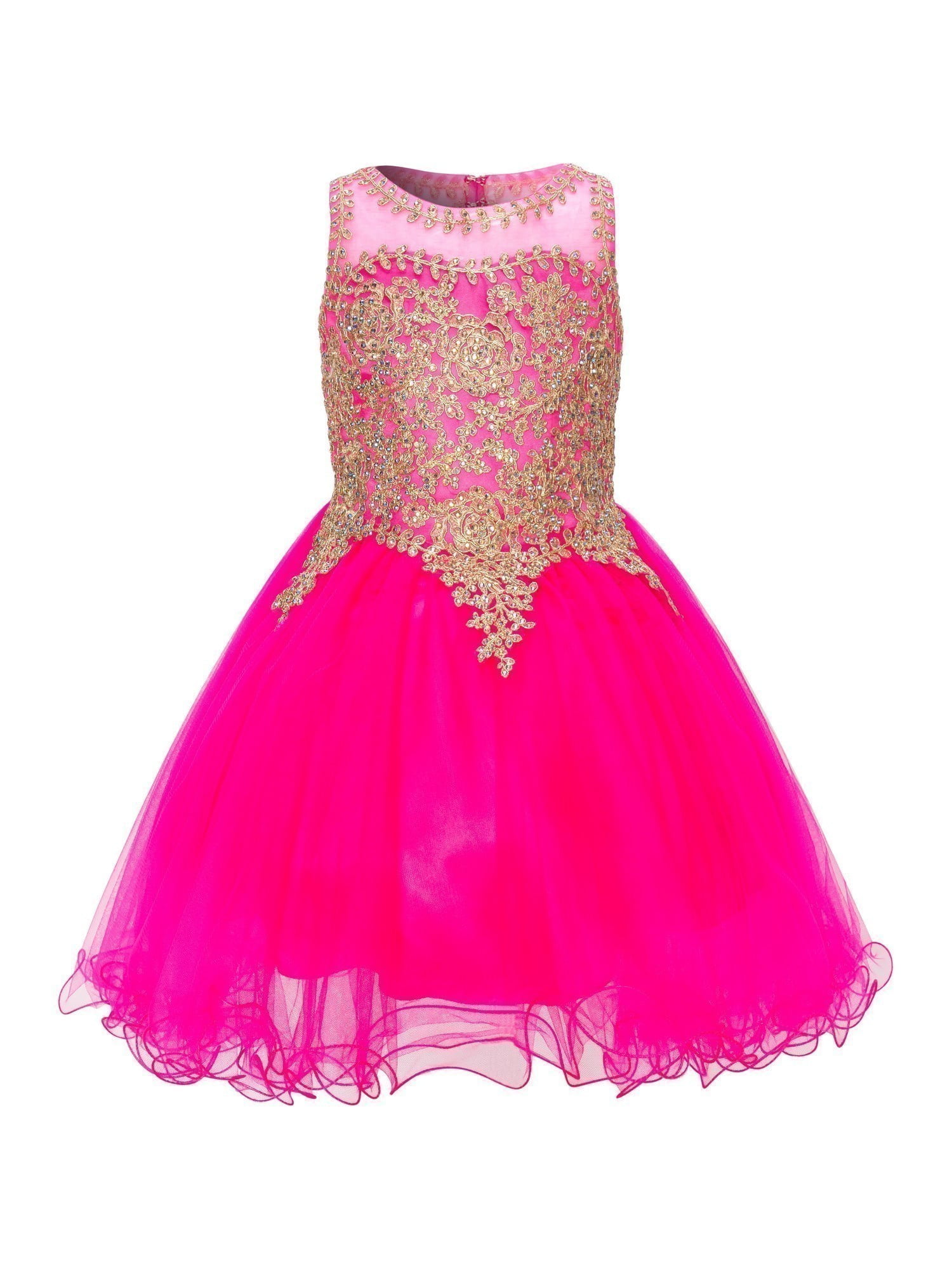 Cinderella Couture - Cinderella Couture Girls Fuchsia Coiled Lace Soft ...