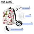 thumbnail image 5 of Daiia Snowflakes Santa Claus Vintage Canvas Backpack for Men and Women ,Hiking Backpack,Travel Laptop Bag for School,Large Capacity Backpack, 5 of 8