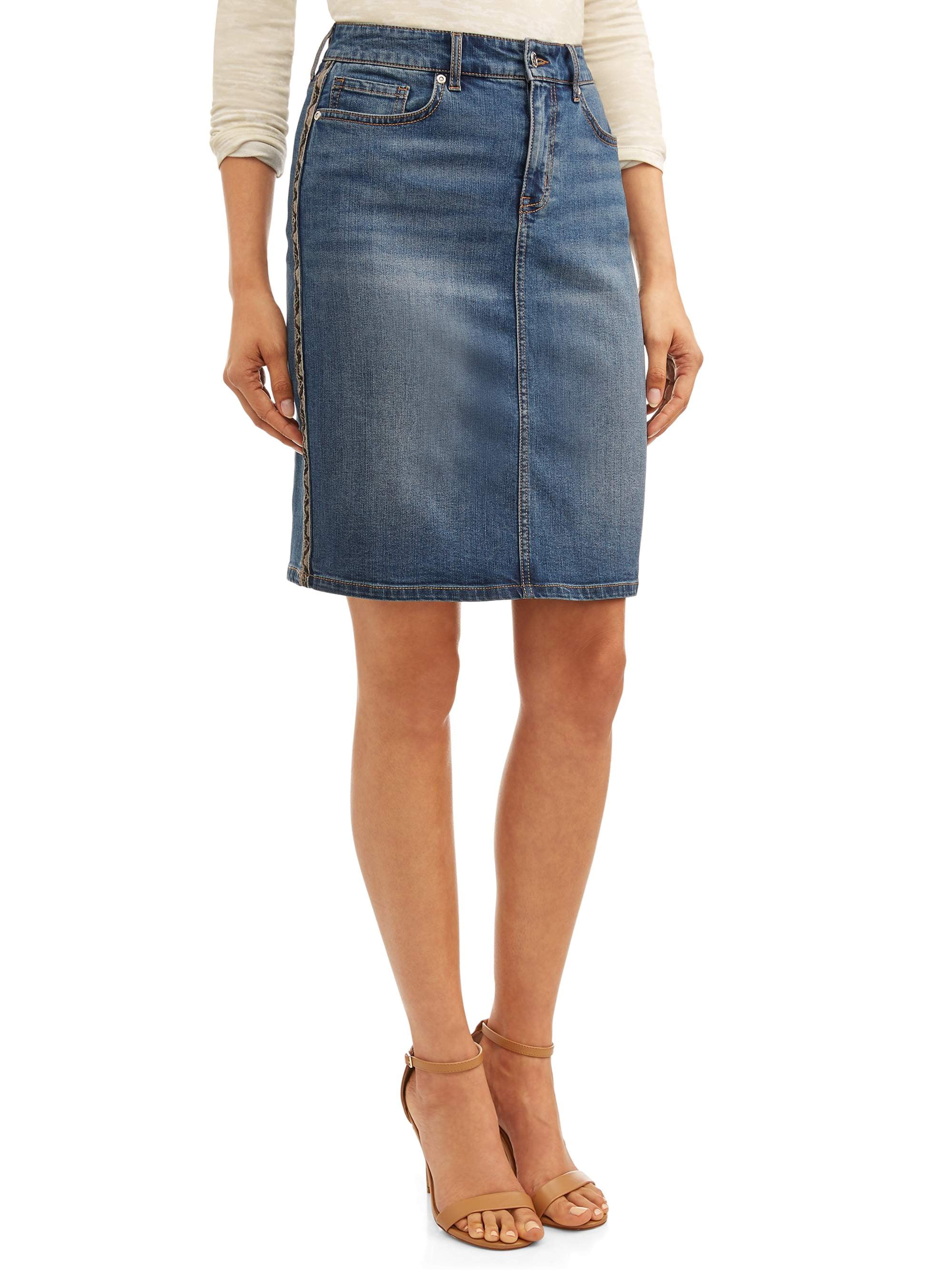 Sofia Jeans Margarita Side Stripe Pencil Skirt Women's - Walmart.com
