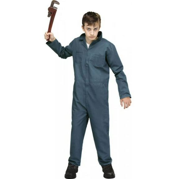 Manic Mechanic Boys Child Michael Myers Halloween Grey Costume Jumpsuit-M