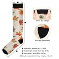 thumbnail image 3 of FORMRS Womens Knee High Socks Casual Long Thick Travel Daily Wear, 1 Pair, Orange Autumn Leaves, 3 of 6