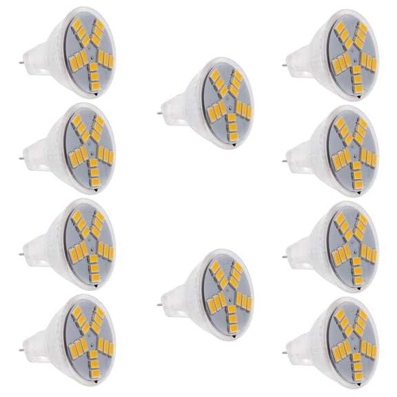 10X 7W MR11 GU4 600LM LED Bulb Lamp 15 5630SMD Warm White Light