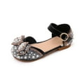 thumbnail image 5 of Girls Dress Shoes Mary Jane Flower Wedding Party Bridesmaids Shoes Glitter Princess Ballet Flats for Kid Toddler Flat Shoes Girls' Dance Shoes Princess Shoes Bow Shoes, 5 of 5