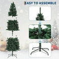thumbnail image 4 of Senfot 6FT Artificial Christmas Tree, Prelit Pencil Tree with Remote Control, Easy to Assemble, Christmas Decoration for Home Party Xmas Holiday, 4 of 6
