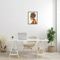 thumbnail image 2 of Stupell Industries Woman Wearing Traditional African Fashion Headwrap Graphic Art Black Framed Art Print Wall Art, 16x20, by Gina Ritter, 2 of 8