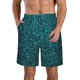 thumbnail image 1 of Balery teal sparkling Traje de Baño Estilo Hawaiano para Hombre, Shorts de Secado Rápido con Bolsillos-3X-Large, 1 of 6