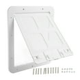 thumbnail image 1 of Puerta mosquitera para mascotas, transpirable, silenciosa, antimosquitos, de plástico, sin rebabas, para gatos, color blanco, talla S, 1 of 14
