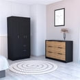 thumbnail image 2 of FM FURNITURE Crete 2 Piece Bedroom Set Multi-Color Engineered Wood, 2 of 7