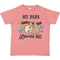 thumbnail image 3 of Inktastic My Papa Loves Me with Sloth and Hearts Boys or Girls Toddler T-Shirt, 3 of 5