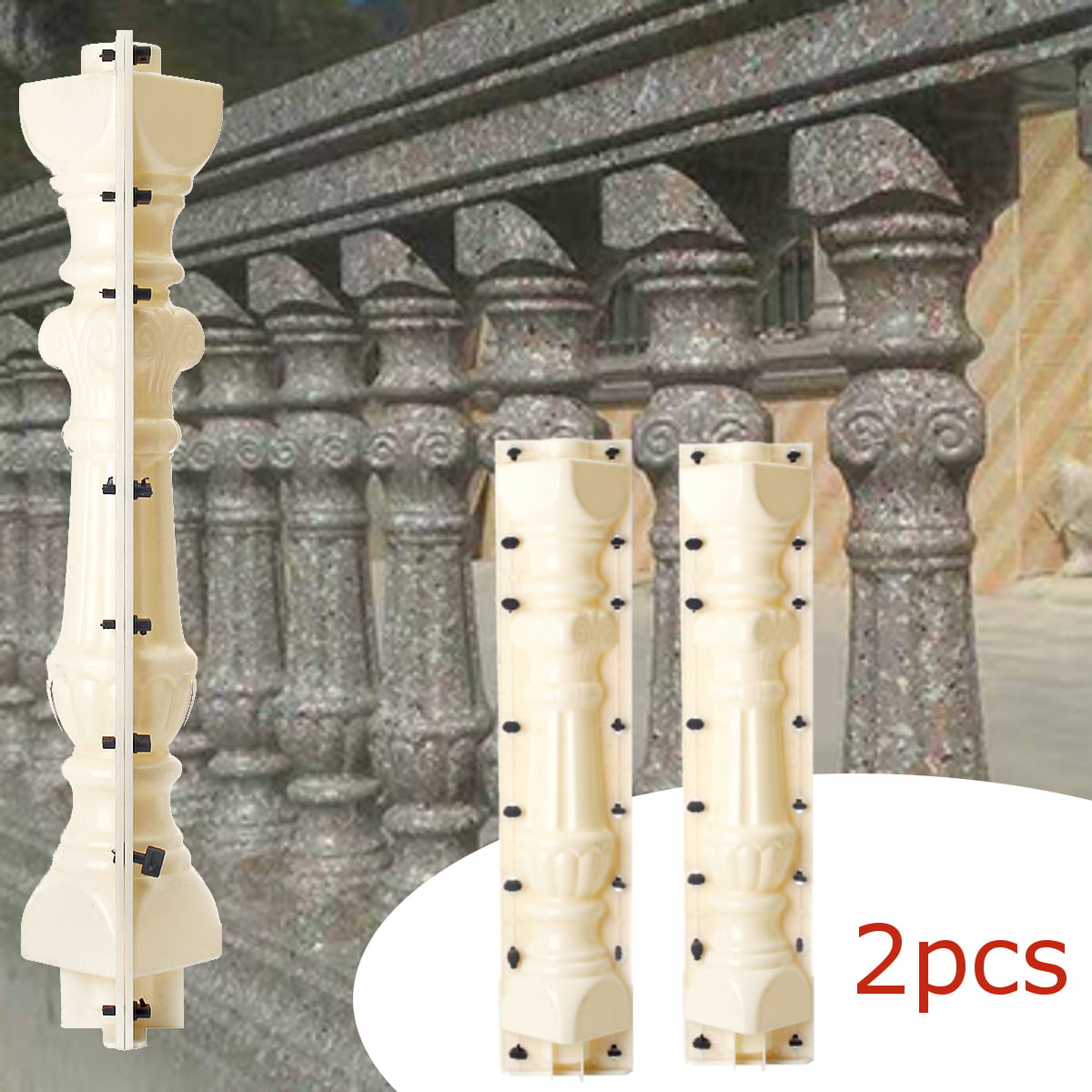 89cm Octagonal Roman Column Balustrade Mould White Concrete Plaster Casting Mold LOYALHEARTDY Octagonal Roman Column Mould 