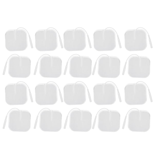 20 unidades/bolsa de 5 almohadillas de electrodos TENS de 5 cm para máquina de fisioterapia con masajeador TENS