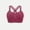 Hot Pink, variant on High Impact Sport Bra for Women Wireless Mesh Underwear Sexy Criss-Cross Back Stretchy Athletic Outfies