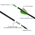 Zhao.Fu 29 inch Carbon Arrow 12-Pack, Spine 400, for 30-65lb Bows