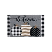 Briarwood Lane Coir Doormat 30x18 Patterned Pumpkins Fall Natural Fiber For Fall Coir Doormat