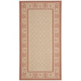 thumbnail image 2 of Safavieh Courtyard Eva Oriental Indoor/Outdoor Area Rug, Natural/Terracotta, 2'7" x 5', 2 of 10