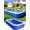 Blue, variant on Inflatable Pool with Canopy, 118" x 69" Extra Large Blow Up Pool for Family Kids Adults, Thickened Swimming Pool for Backyard Patio, 3-4 Mins Fast Inflation Pump Included