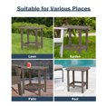 thumbnail image 2 of Aoodor Outdoor Adirondack Side Table, Classic Modern Design HDPE End Table for Patio, Garden, Lawn, 2 of 8