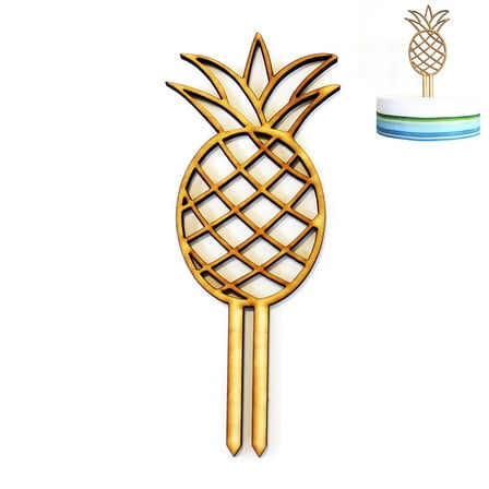 Soimiss Pineapple Centerpieces for Table Rustic Wooden Decorations 1Set