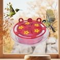 thumbnail image 4 of Comedero Para Pájaros, 5 Puertos De Alimentación, Resistente A La Intemperie, A Prueba De Fugas, Comedero Para Colibríes De Ventana De Larga Duración Para Exteriores, 4 of 7