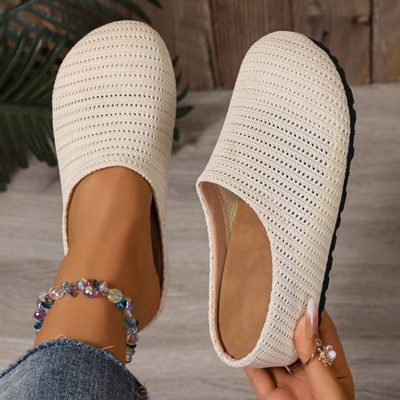 Juslio Sandals for Women Casual Flat Sandals Comfortable Closed Toe Beach Sandals