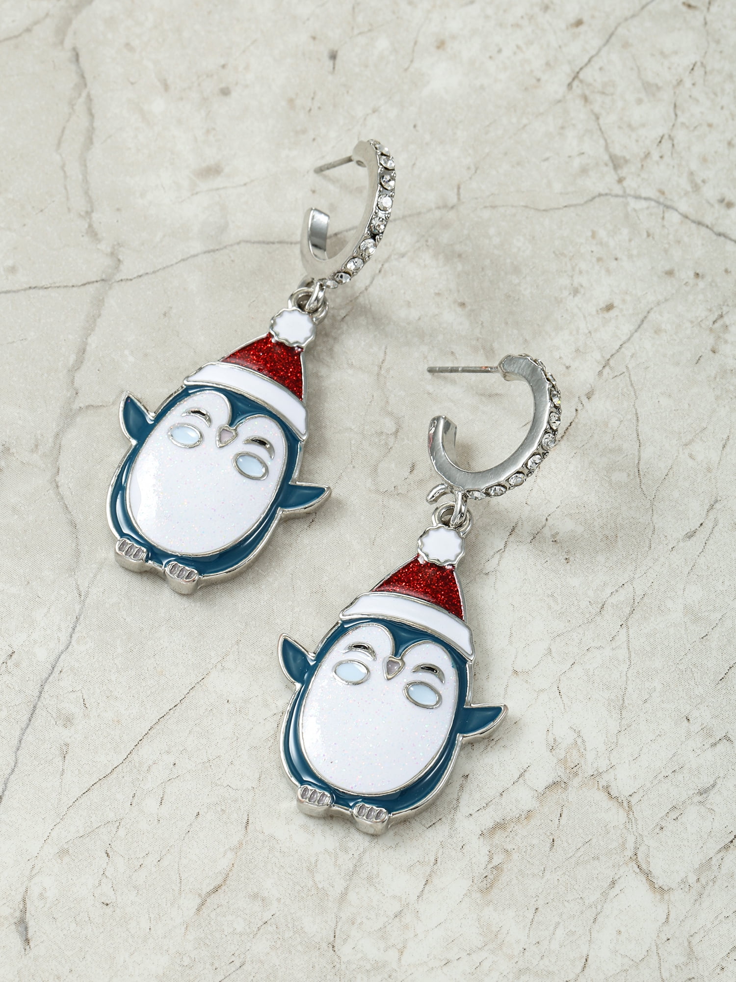 Holiday Time Penguin Earrings, 1 Pair