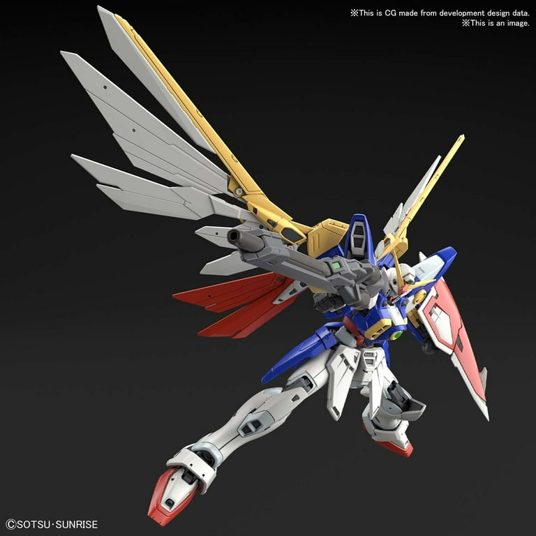 Bandai Hobby - RG 1/144 Wing Gundam Plastic Model Kit, Bandai