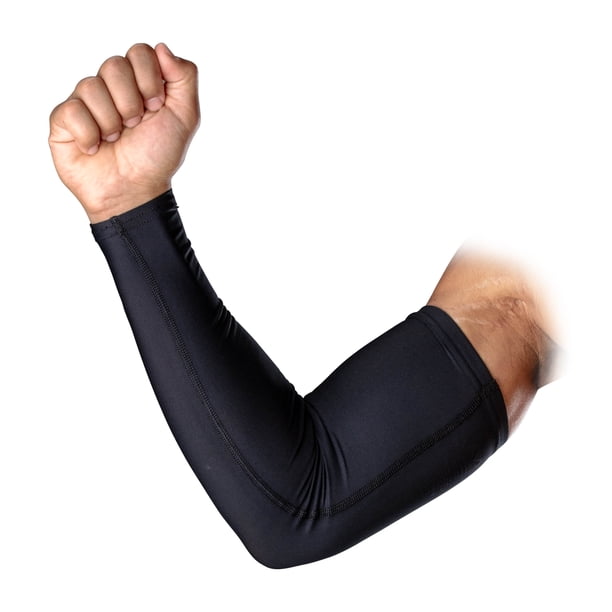 McDavid Sport Compression Arm Sleeves Pair, Black, Unisex, Adult