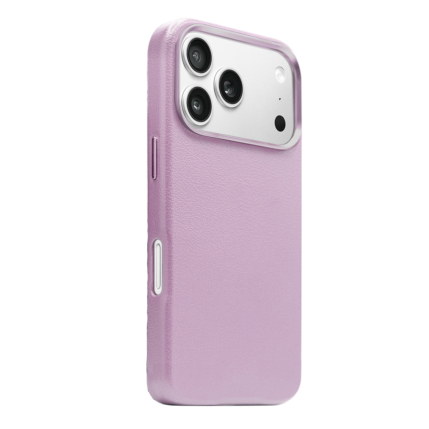 Leather Armor Protective Cover with Wireless Charging for iPhone 17 Pro Max - Light Purple