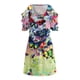 thumbnail image 5 of Vestido largo con cuello redondo y manga corta estampado a la moda para mujer Pompotops ghjkhdj13367, 5 of 6