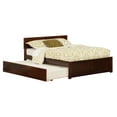 thumbnail image 4 of Orlando Platform Bed with Flat Panel Foot Board and Twin Size Urban Trundle Bed, Multiple Colors, Multiple Sizes, 4 of 5