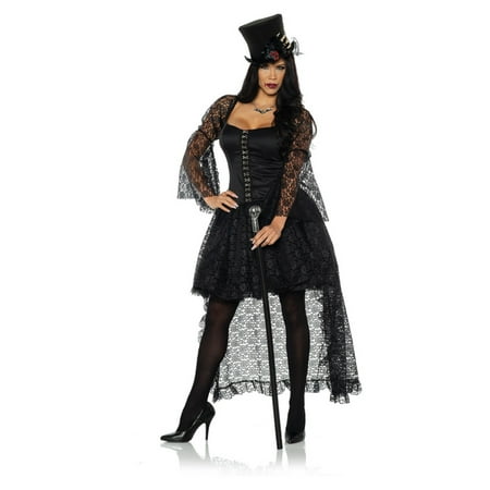 Immortal Womens Adult Black Witch Vampire Gothic Halloween Costume