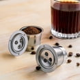 thumbnail image 2 of K Cups Réutilisables, Filtres à Café en Acier Inoxydable pour Cafetière Ninja Dual Brew, Filtres Permanents K Cups Compatibles avec Ninja CFP201 CFP301 Dual Brew Pro (Lot de 2), 2 of 5