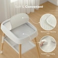 thumbnail image 3 of Baby Changing Table Diaper Changing Table with Changing Pad Adjustable Height Changing Table with Nursery Organizer and Large Storage Rack for Newborn Baby and Infant, 3 of 7