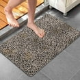 thumbnail image 4 of Black and Tan Leopard Print Bathroom Rugs Mat,Non Slip Microfiber Bathroom Rug,Rubber Backing,Soft Bathroom Mats for Bathroom Floor,Tub and Shower,20x32in(50x80cm), 4 of 5